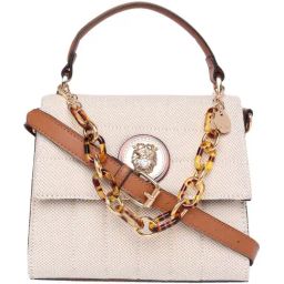Aldo Beige Quilted Medium Satchel Handbag-picture-24