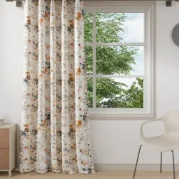 DDecor Live Beautiful Orange Polyester 7 ft Door Curtain-picture-18