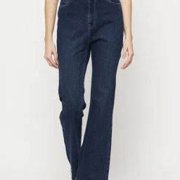 Camla Dark Blue Regular Fit Mid rise Jeans-picture-27