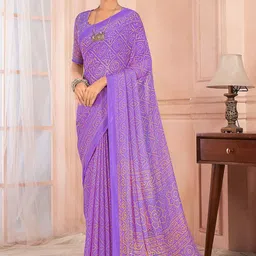 LeeliPeeri Designer Ethnic Motifs Poly Chiffon Saree-picture-32