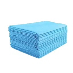 KUDIZE 63x80 inch Non Woven Blue Disposable Bed Sheet (Pack of 25 ), LamSheet63*80Blue-picture-35