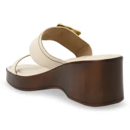 Rocia by Regal Women's White Casual Sandals image 5