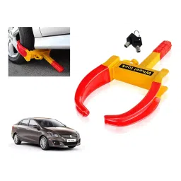 Auto Pearl Claw Type Anti Theft Adjustable Wheel Clamp Lock for Maruti Suzuki Ciaz Alpha Petrol-image-93