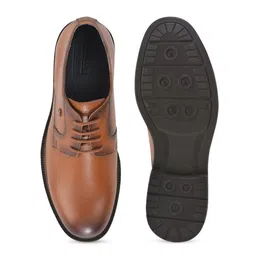 Woodland Men Leather Lace-Up Formal Derby Shoes image 3