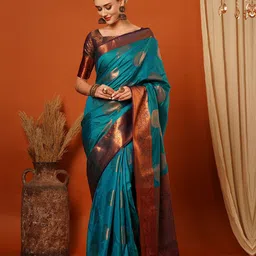 KALINI Woven Design Zari Pure Silk Banarasi Saree-picture-28