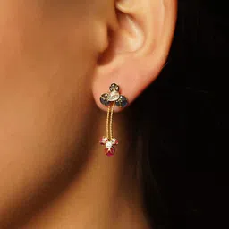 Polki Stories By Raniwala Women 14 Kt Gold Earrings Diamond-picture-11