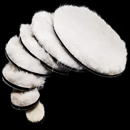 DIY Crafts 5 Pcs, 2"inch Wool Fur Felt Pad Only, Only Fur Wool Felt Polishing Pads For Sponge Woolen Pad Polishing Waxing Buffing Auto Drill Adapter Car Care Cl(5 Pcs, 2"inch Wool Fur Felt Pad Only) image 4