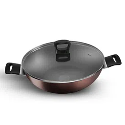 Tefal Day by Day Non-Stick Kadhai with lid/Thermo-Spot Technology/PFOA Free, Titanium Non-Stick Coating/30 cm/Superior Induction Base/Suitable for All Hob Type/Black / 2 Years of Warranty image 1