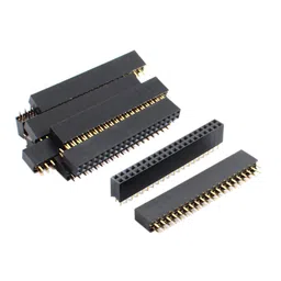 uxcell 2.54mm 2x20 40-Pin Female Pin Header Socket Connector Strip 10 Pcs image 1