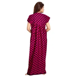 trendy fab Women's Rayon Maxi Floor Length Dress (ComboFR_9253, Multicolor, Free Size) - Pack of 2 image 5