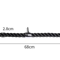 Futurekart Heavy Duty Tricep Rope Attachment Pull Down/Extension (Black) image 2