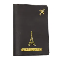 the bling stores Personalised Faux Leather Light Passport Cover image 1