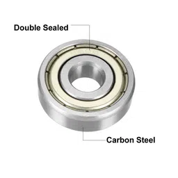 sourcing map 6200ZZ Ball Bearing 10mm x 30mm x 9mm Double Shielded 6200-2Z 80200 Deep Groove Bearings, Carbon Steel (Pack of 4) image 2