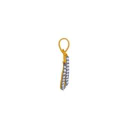 p.c. chandra jewellers 14k (585) Yellow Gold and American Diamond Pendant for Women image 4