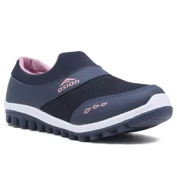 asian Women's Riya-04 Sports Running, Walking, Casual Lightweight Loafer with Eva Sole Extra Jump - Blue image 3