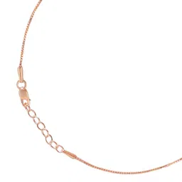 zavya 925 Sterling Silver Modest Minimal Rose Gold Plating Anklet (Pair) | Gift for Women & Girls | With Certificate of Authenticity & 925 Stamp|Mother's Day image 5
