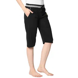 mack jonney Women's Cotton Blend Casual Style Capri for Sleep, Gym, Yoga and Sports Wear Pack of 2 image 3