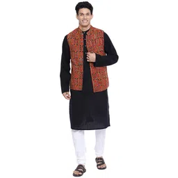 fabindia Men Nehru Jacket image 5