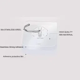 misamo enterprise PVC Wall Hooks, Pack of 15, Transparent image 3