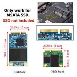 Chenyang Slim Type Mini PCI-E MSATA SSD to 2.5" SATA 3.0 22Pin HDD Adapter Hard Disk Pcba MSATA to SATA-22Pin image 2