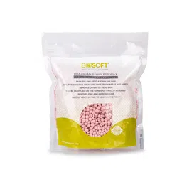 Biosoft Rose Stripless Wax (500g) Blend Of Natural Ingredients image 1