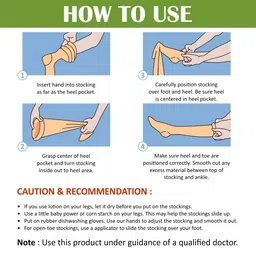 AccuSure Varicose Vein Stockings (Anatomical Shape,Easy to use, Non Slippagen, Durable)-Thigh Length for Varicose Veins Can Be Used By Men & Women (XL) image 4