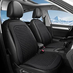 sthira STHIRA® Cooling Seat Pads Car Seat Pad with Backrest, Massage Full-Seat Comfort Pad, Non-skid Ice Silk Cooling Seat Pads, Universal Fit Car Upholstery Accessory image 1