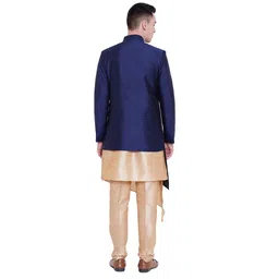 sg rajasahab Men Sherwani Set (UP-12375-NAVY-36) image 2