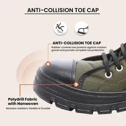 unistar Men's Original Combat Army Boot Oil Stain Water Resistant Extra Cushion Inner Sole Trekking Riding Shoes image 3