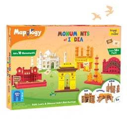 Imagimake Mapology Monuments of India - Construction Set - Make 10 Monuments - Educational Toy for Boys & Girls Above 5 Years Kids (Multicolour) (10 Pieces) image 4