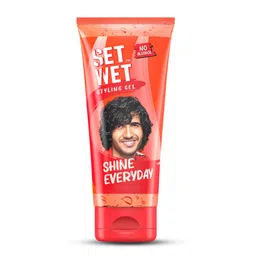 Set Wet Styling Hair Gel for Men - Shine Everyday, 50gm | Light Hold, High Shine |For Long Hair| No Alcohol, No Sulphate image 1