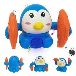 Wembley Dancing Crawling Baby Toys For 6 Month Old Baby Girls Boys,Kids Musical Toys For Babies With Light With 360°Spinning&Rolling Moving For 6-12 Months Penguin Sound Toy-Bis Approved,Multicolor image 1