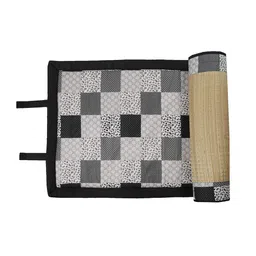 KALA DARSHAN CRAFTS BAZAAR - Cushion Comfort (2.5X6.5 Feet, Black) 18 mm Soft Foam Cotton with Korai River Grass image 3