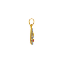 p.c. chandra jewellers 14k (585) Yellow Gold and American Diamond Pendant for Women image 4
