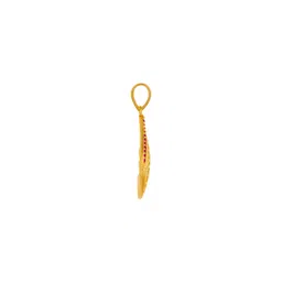 p.c. chandra jewellers 14k (585) Yellow Gold and American Diamond Pendant for Women image 4
