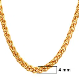 nakabh Stainless Steel Elegant Statement Necklace Chain for Boys and Men image 2