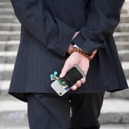 Stealodeal Silicone Multipurpose Adhesive Phone Jacket Card and Earphone Mobile Holder Pouch Case For All Mobiles Models (Black, Gold) image 4