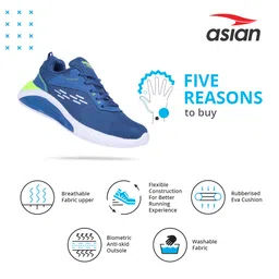 asian Men's Sports Running,Walking,Gym,Training,Casual Sneaker Lace-Up Lightweight Shoes for Men's Express-08 image 3