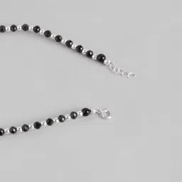 zavya 925 Sterling Silver Evil Eye Adjustable Rhodium Plated Beaded Anklet (Pair) | Gift for Women & Girls | With Certificate of Authenticity & 925 Hallmark image 5