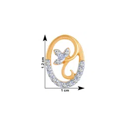 p.c. chandra jewellers 18k (750) Yellow Gold and Diamond Stud Earrings for Women image 4