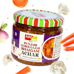 Add Me Gobhi gajar Shalgam Pickle 350g, Homemade Fresh Sweet & Sour Mixed Pickle of Cauliflower, Carrot & Turnip | indian pickles in mustard oil Vintage recipe image 5