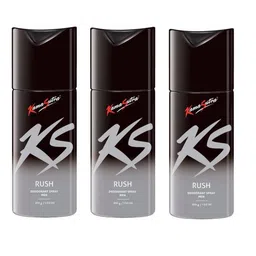 Kama Sutra Rush Deodorant for Men, 150 ml (Pack of 3) image 1