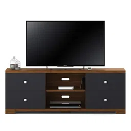 Spacewood Wall Unit | Astron 150 | 3 Year Warranty |Wall Unit Freestanding, TV Unit | Medium Size | Engineered Wood |Modern Design| Walnut Bronze image 3