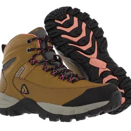 otah Forestier Women's Waterproof Hiking Mid-Cut Camel/Pink Boots image 2