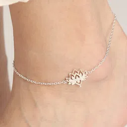 clara 925 Sterling Silver Anklet Payal (Single) | Adjustable Chain | Gift for Women and Girls image 5