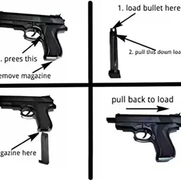 Mouser Air Pistol Toy Gun | Free 8+ Reusable BB Bullets | Complete Revolver With Magazine | Shooting Hand Gun for Kids image 5