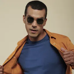 vincent chase eyewear By Lenskart | Full Rim Round Sunglasses| Polarized And 100% UV Protected | Men & Women | Medium | VC S13112 image 4