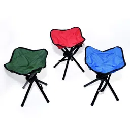AARKRI SALES Folding Lightweight Three Leg Tripod Stool for Outdoor Travelling Camping Picnic Outdoor Garden Beach Hiking Fishing Portable & Foldable Tripod Stool (Multi-Color) (Pack of 1) image 1