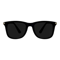 creek Unisex Adult Square Sunglasses (Black Frame, Black Lens, Free Size)-Pack Of 1 - Uv Protected image 2