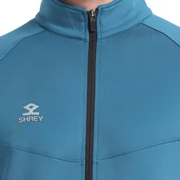 shrey Sereno Full Zipper Men's Jacket Teal image 4